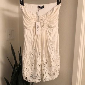 Sky Tops - Sky white eyelet top NWT Sky Tops - Sky white eyelet top NWT